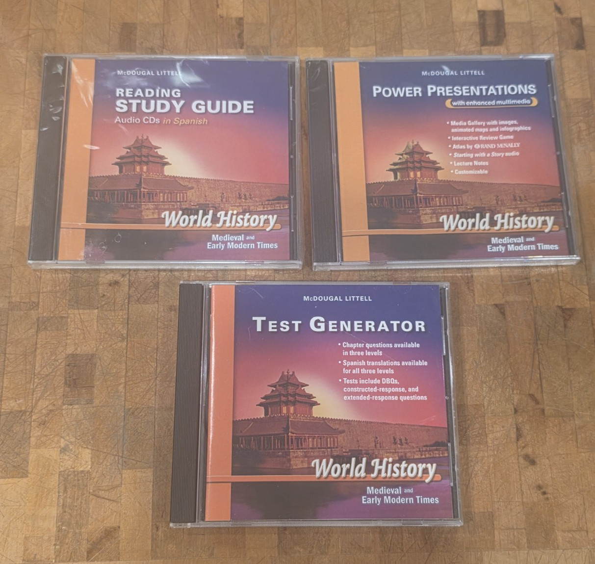 WORLD HISTORY MEDIEVAL AND EARLY MODERN TIMES 3 CDs Study Resources FREE S&H