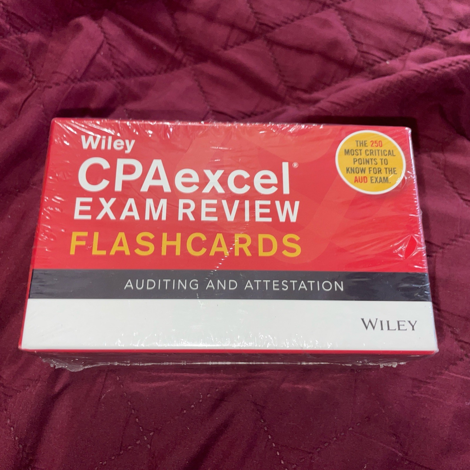 Wiley CPAExcel Exam Review Flashcards 1 Box Auditing & Attestation Regulation
