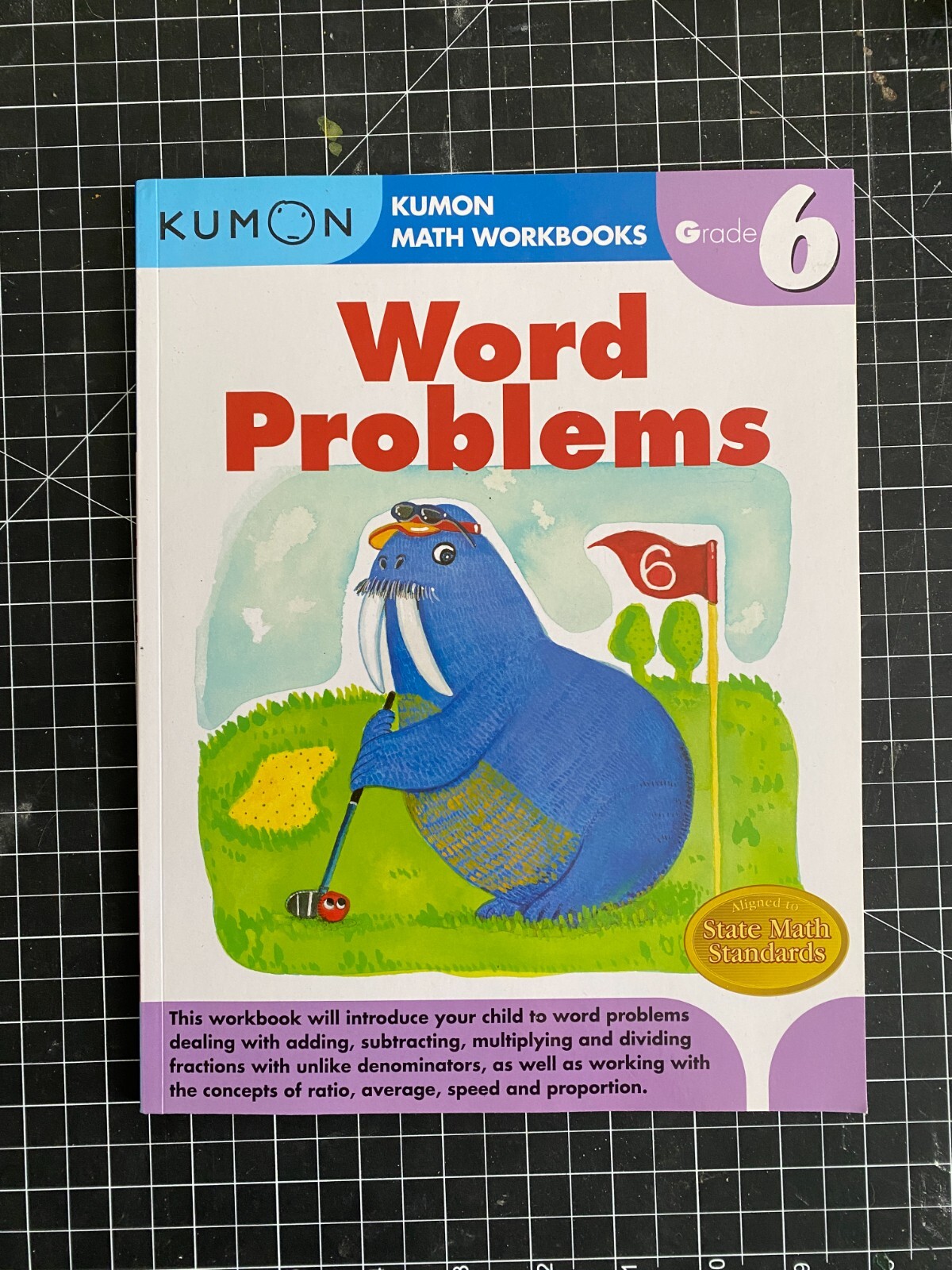 Grade 6 Word Problems by Kumon Publishing North America (2009, Trade Paperback)