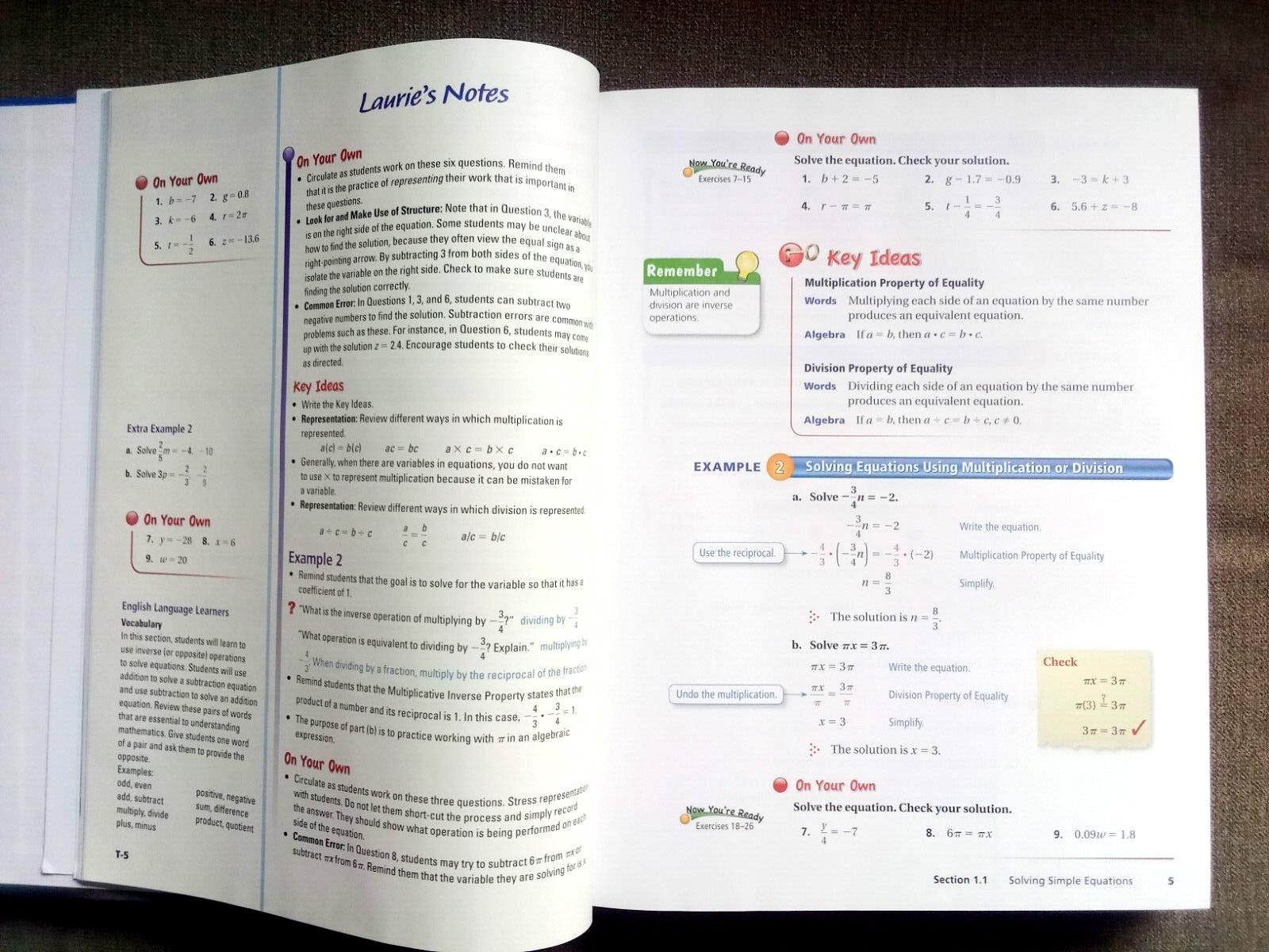 Big Ideas Math Course 3 A Bridge to Success TEACHING Edition New! 9781680331271