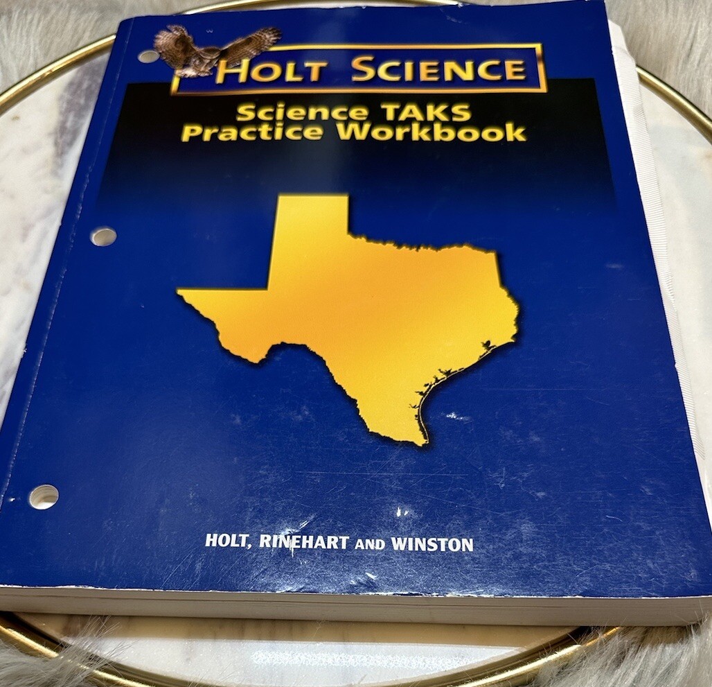 Science Taks Practice Workbook HOLT, RINEHART & WINSTON Not Written In-preowned