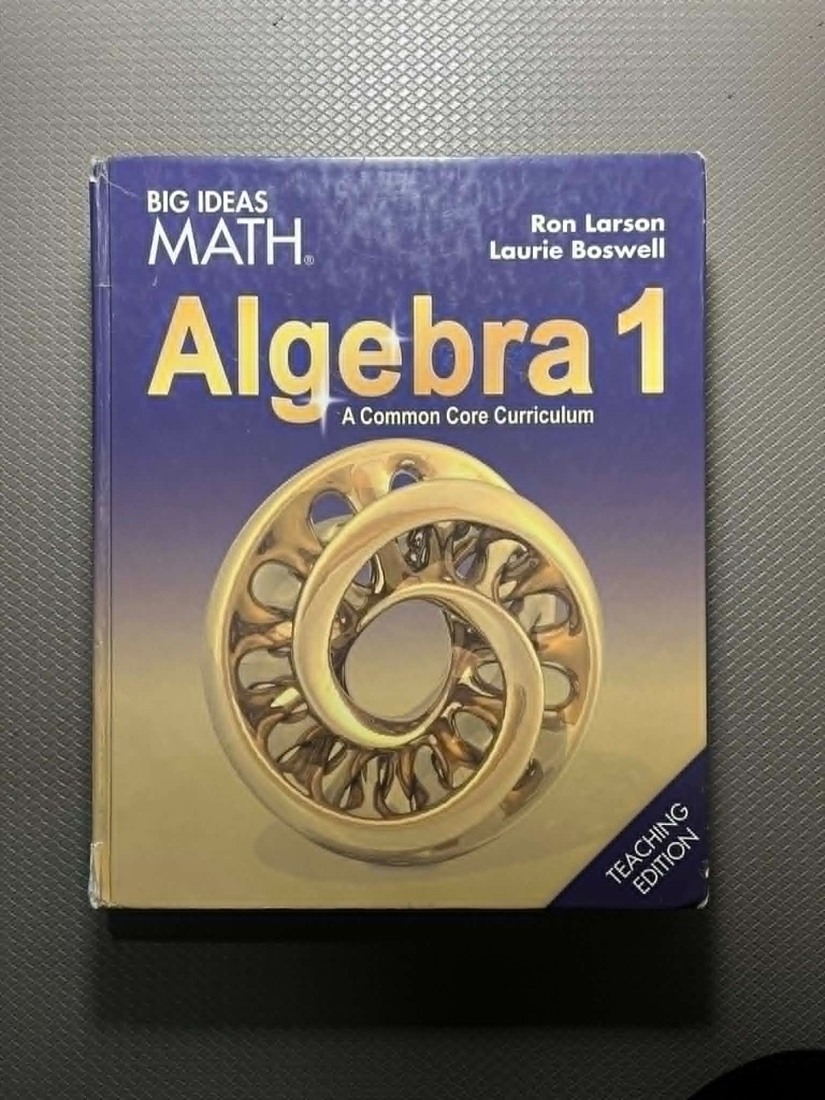 Big Ideas Math Algebra 1 Teaching Edition Textbook with resources by chapter