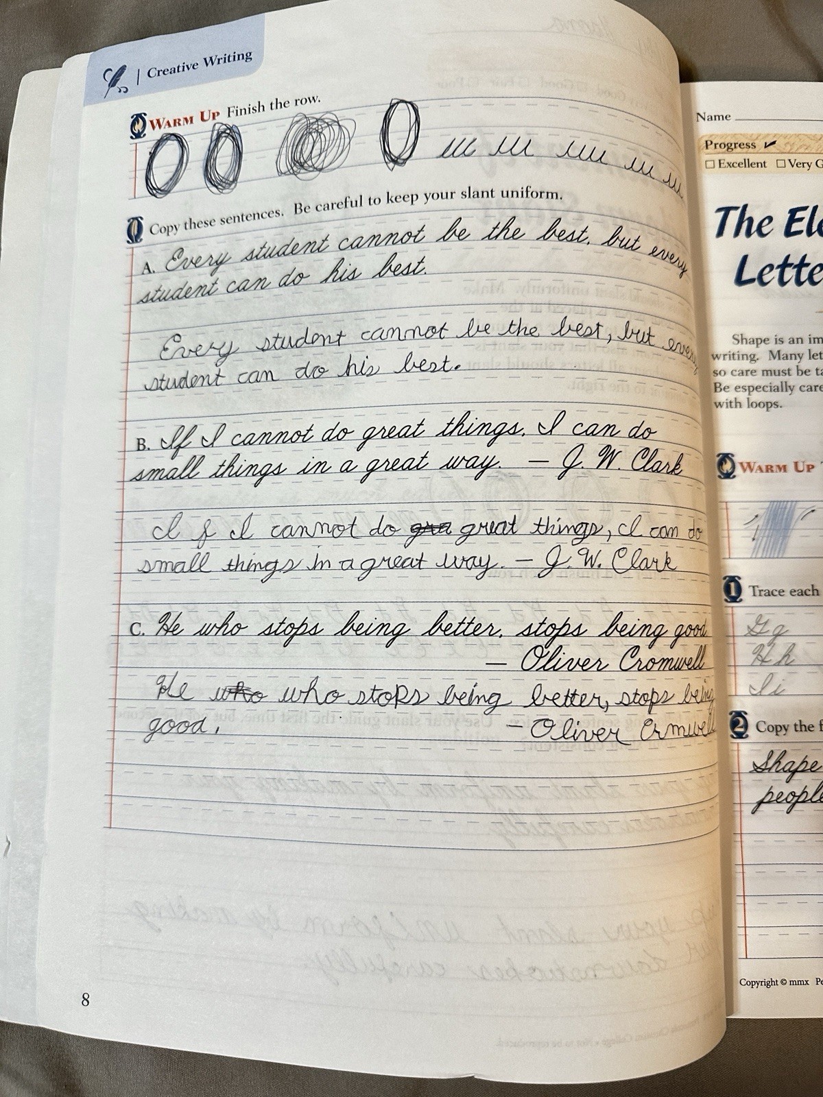 Abeka Creative Writing With Penmanship Skills Student WorkbookFourth Edition