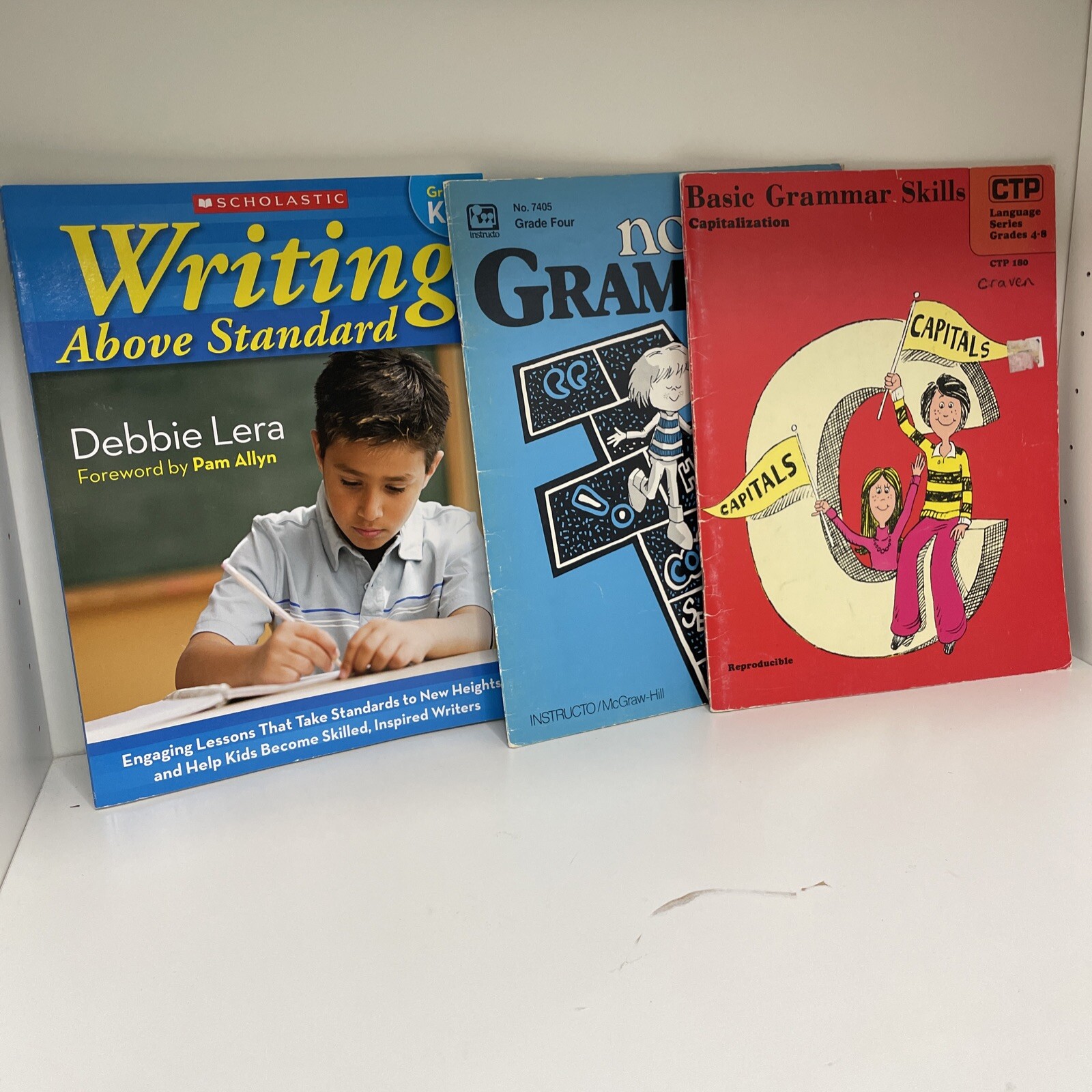 Lot of 3 Grammar Writing teacher books homeschool grades 4-8