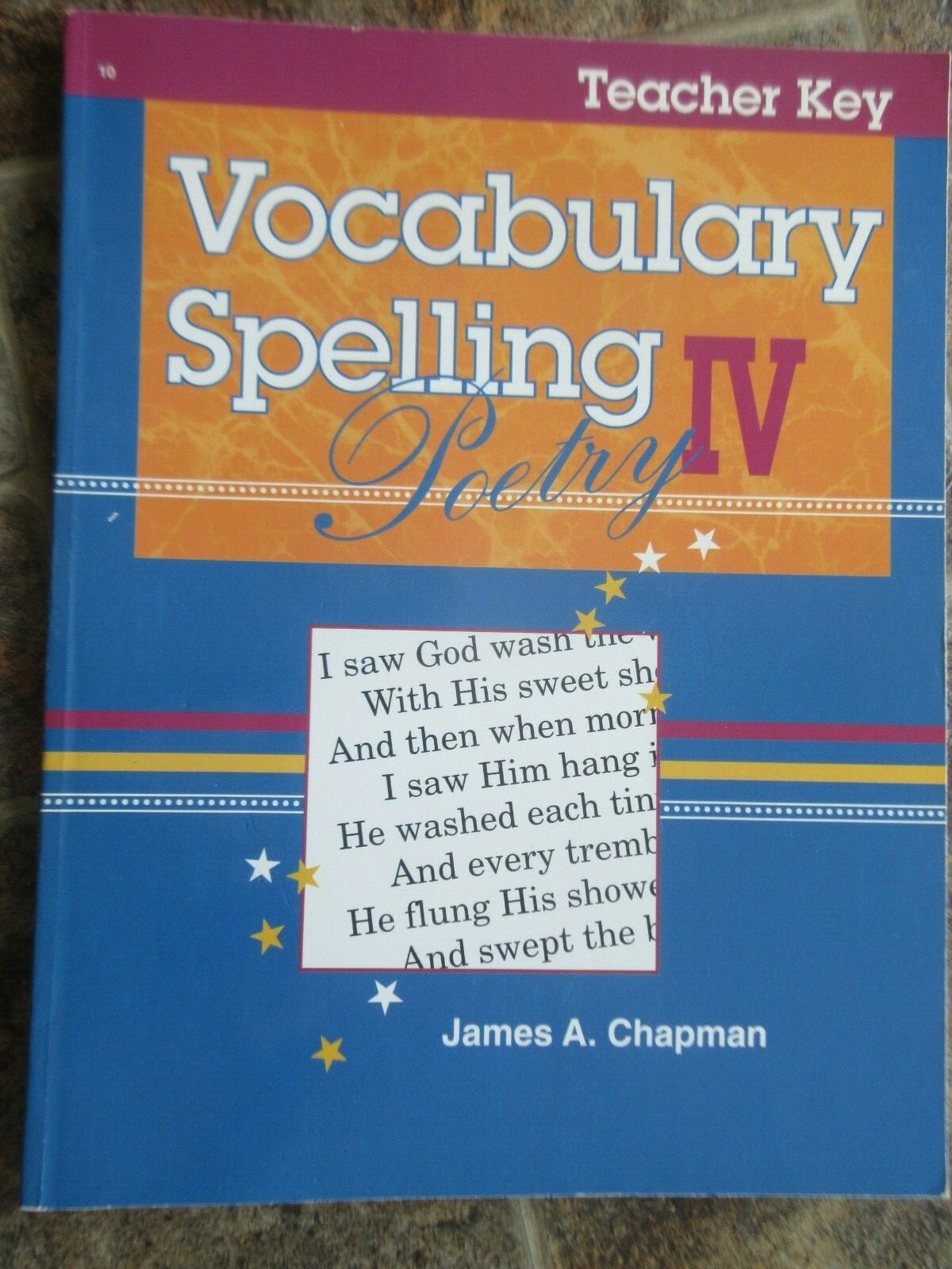 A Beka Book Vocabulary Spelling and Poetry IV Teacher Key Grade 10