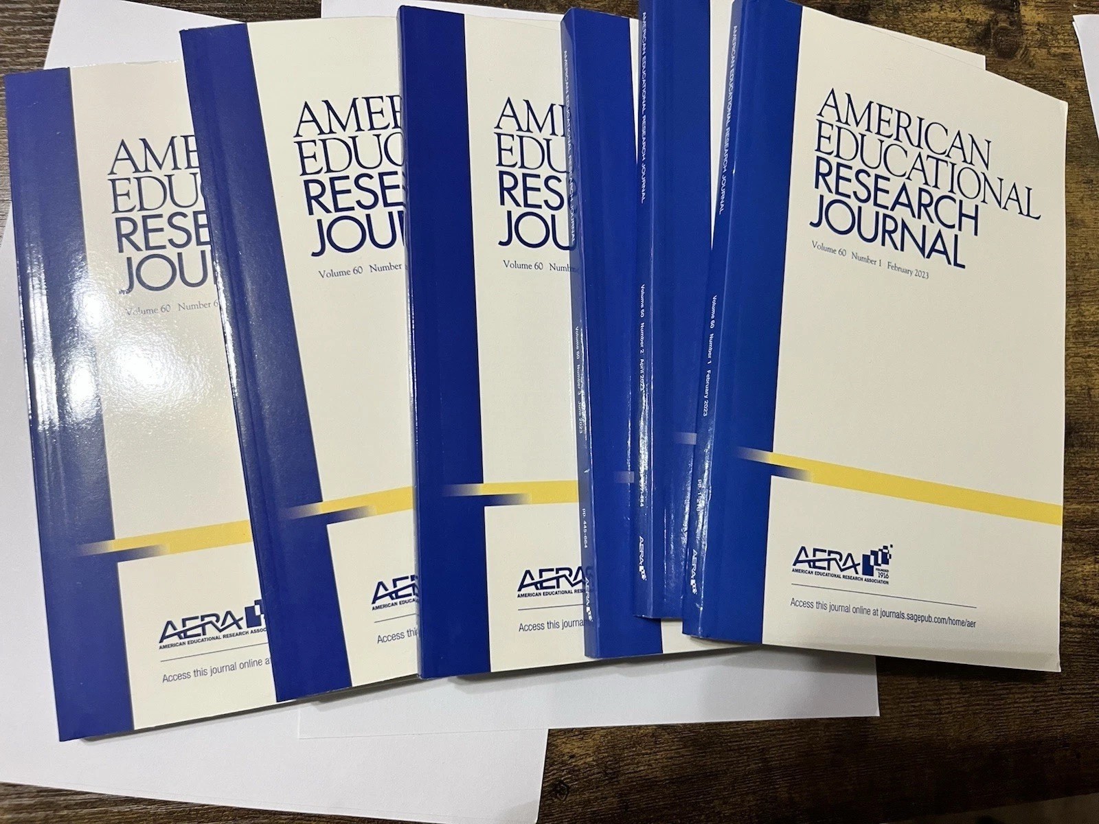 American Educational Research Journal lot of 6 Volume 60 1-6