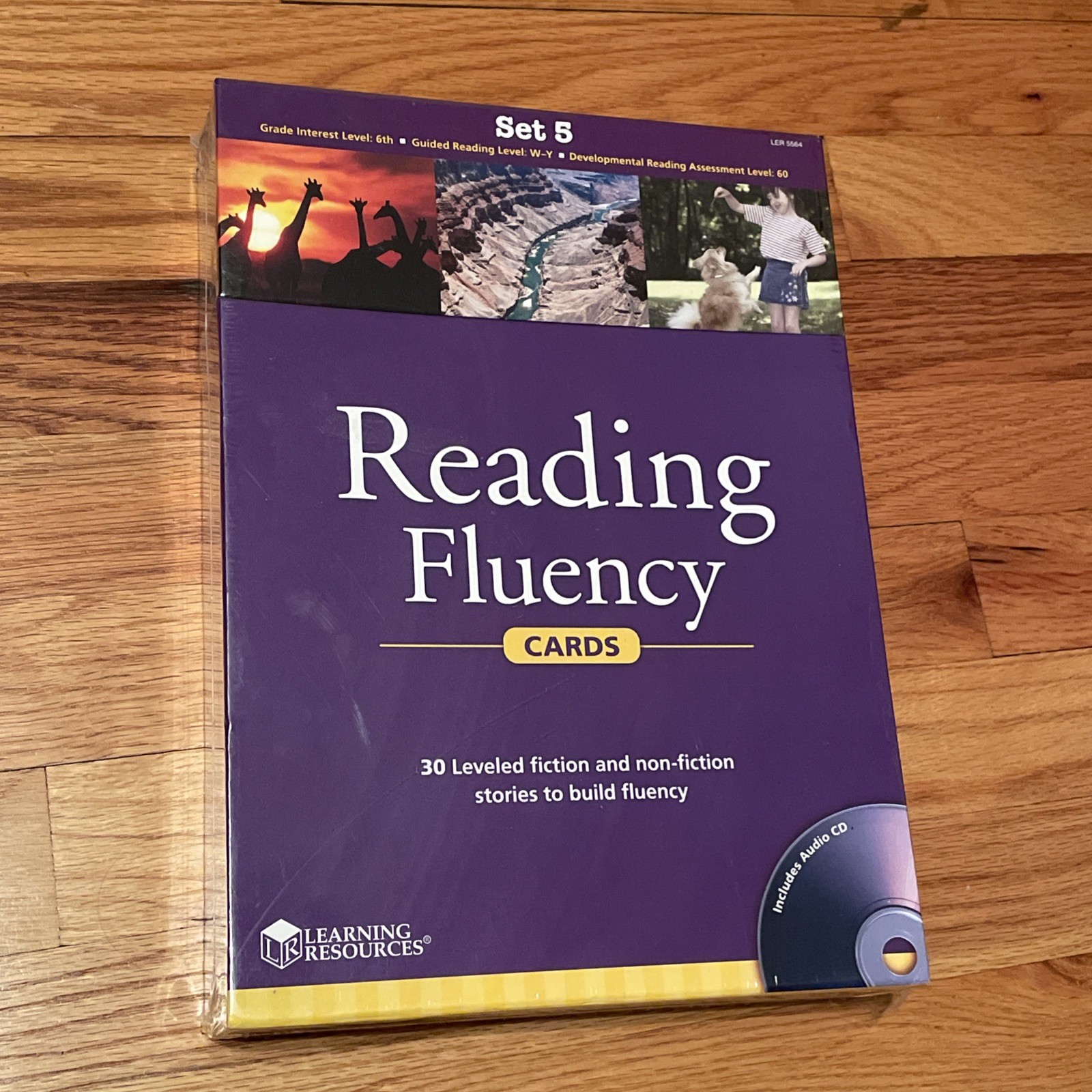 NEW Reading Fluency Cards Set 5 Grade Level 6th Homeschool GRL W-Y DRA 60