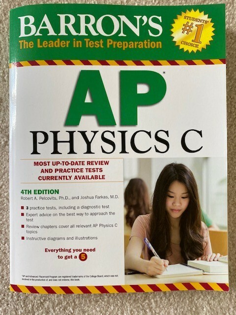 Barron’s AP Physics C by Robert A. Pelcovits 4th Edition (2020, Paperback)