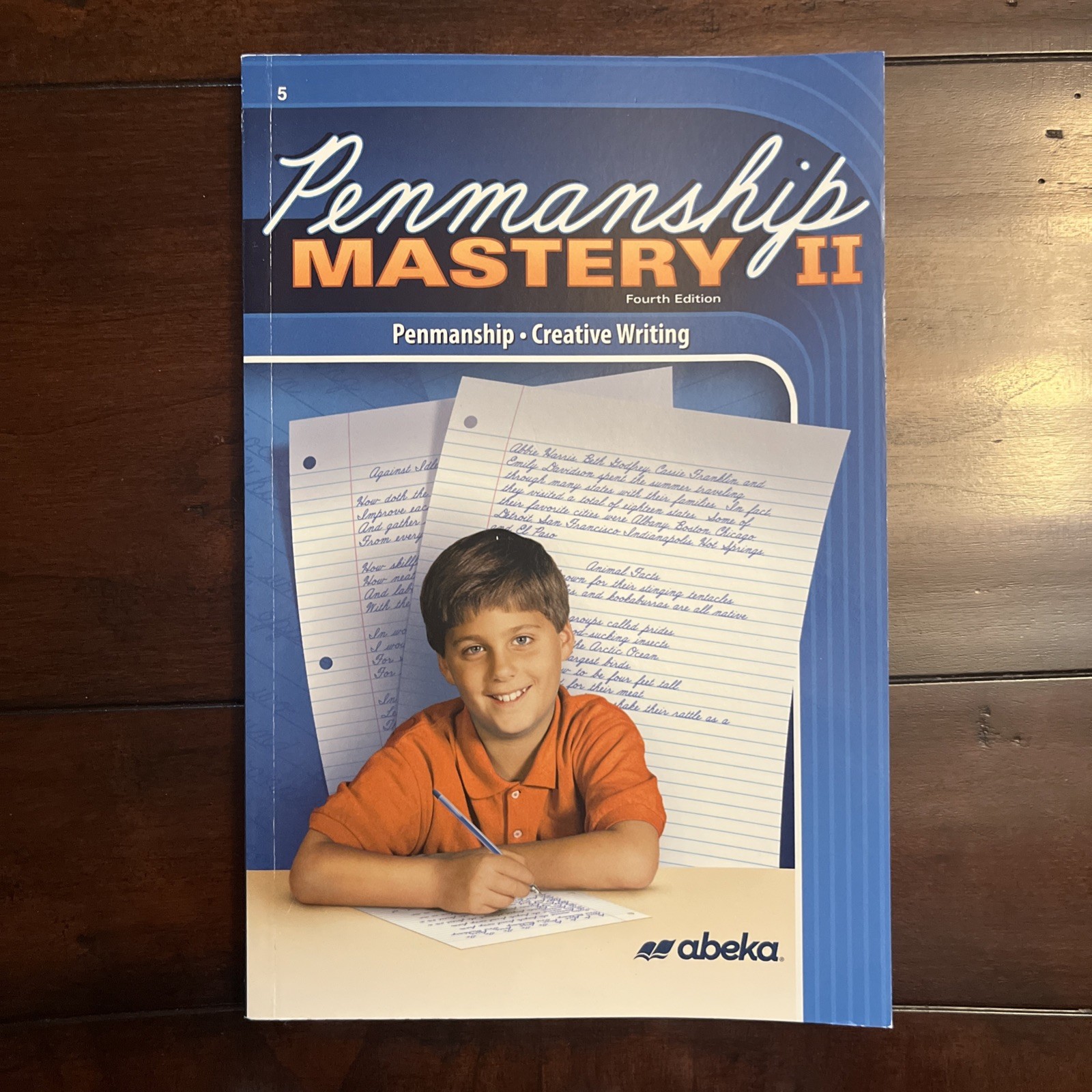 Abeka Penmanship Mastery II 4th Edition for Grade 5 Excellent Condition