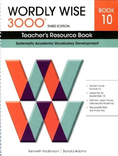 WORDLY WISE BOOK 10 TEACHER’S RESOURCE BOOK By Not Available