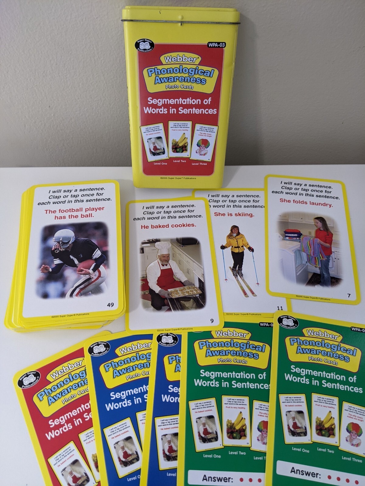 Flash Cards Learning Homeschool Webber Phonological Awareness