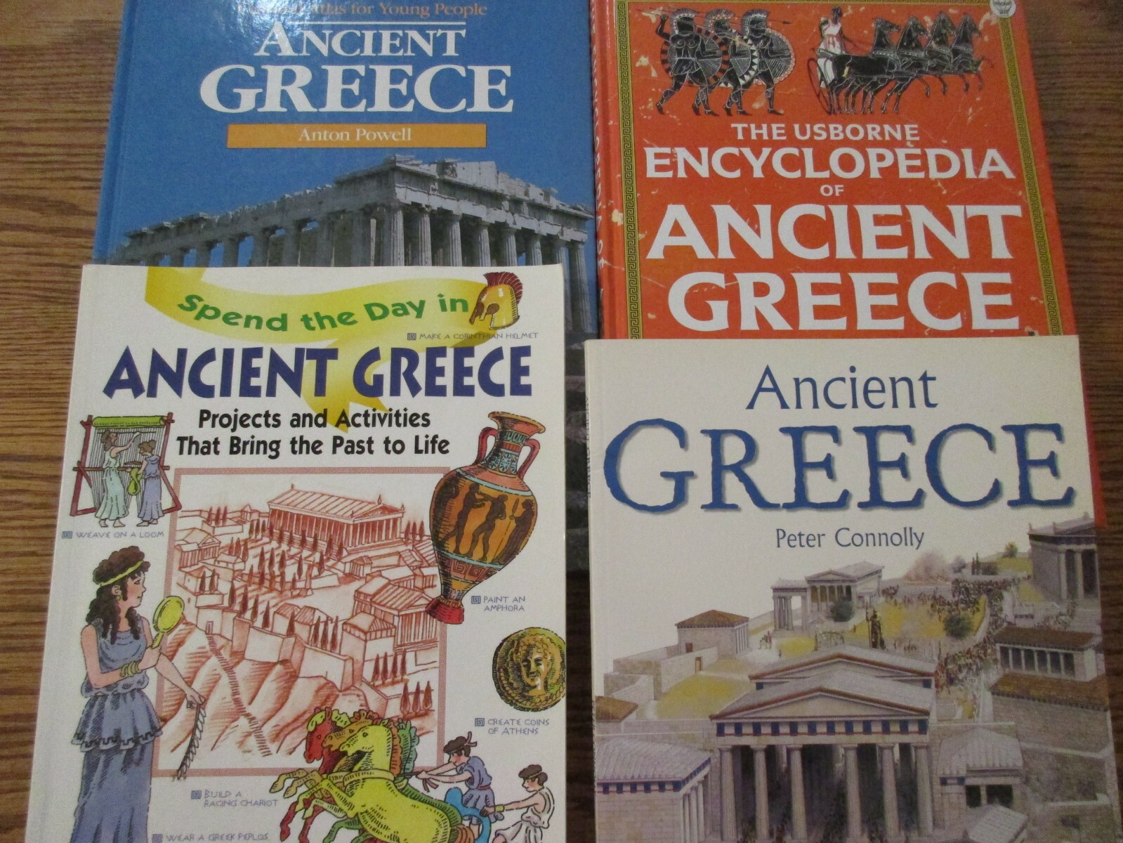 Greek Studies Books (Usborne/Spend the Day/Footsteps in Time+)