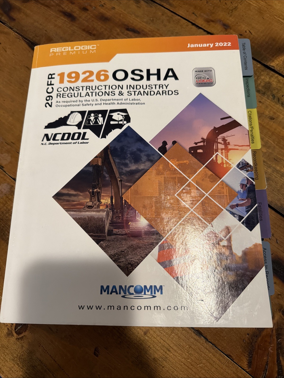 29 CFR Part 1926 OSHA Construction Industry Standards & Regulations c Jan 2022