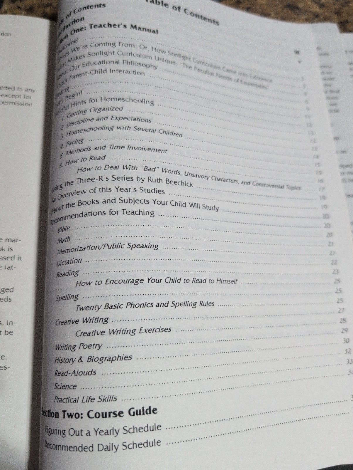 Sonlight Curriculum Instructor’s Guide Book Christian Homeschool Concise Course