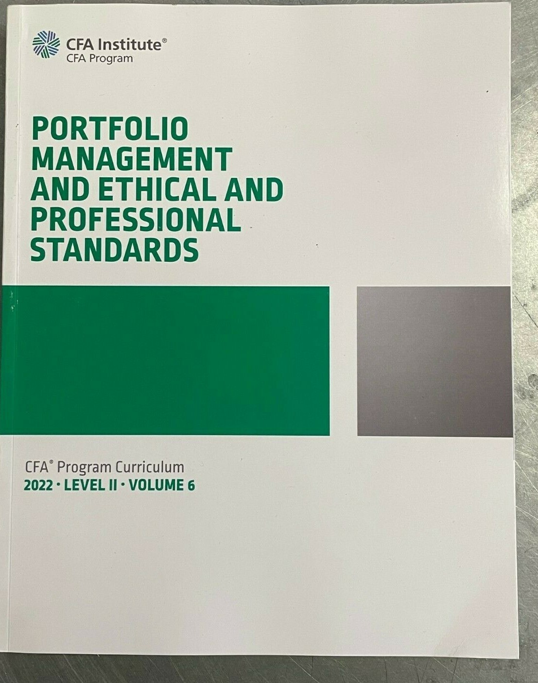 CFA Institute CFA Program Curriculum Level II Volumes 1 to 6 – UNUSED