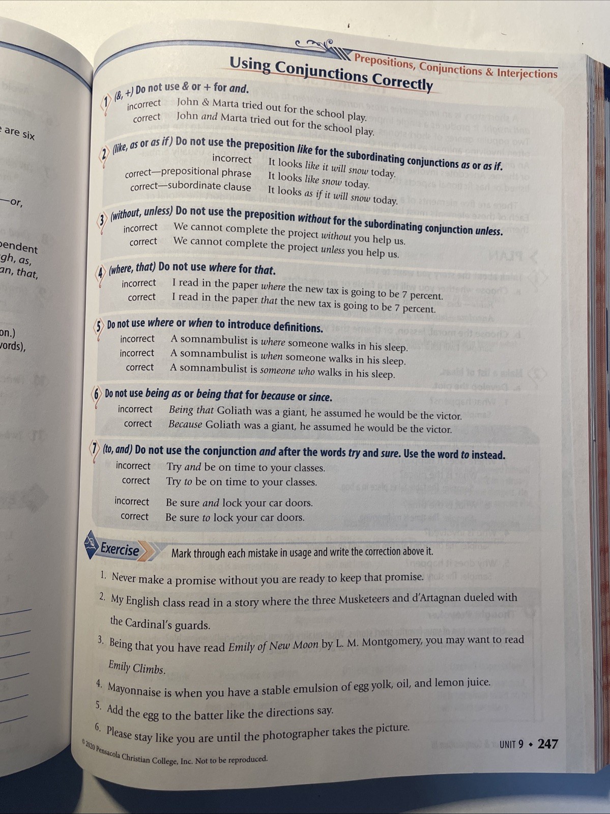 USED ABEKA GRAMMAR & COMPOSITION WORK-TEXT III SIXTH EDITION
