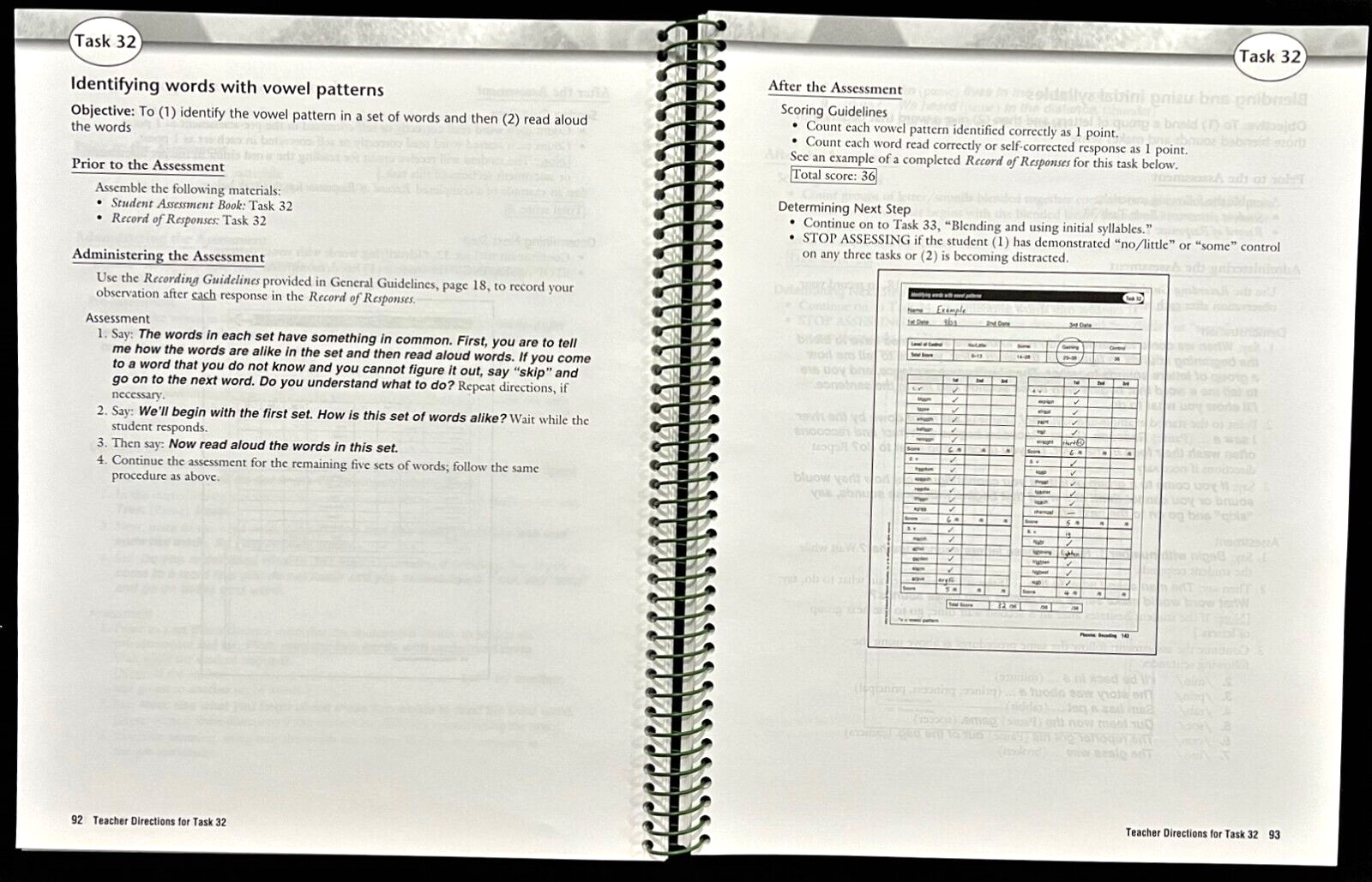 DRA2 -WORD ANALYSIS (Develop. Reading Assessment) TCH GUIDE & STUDENT ASSESSMENT