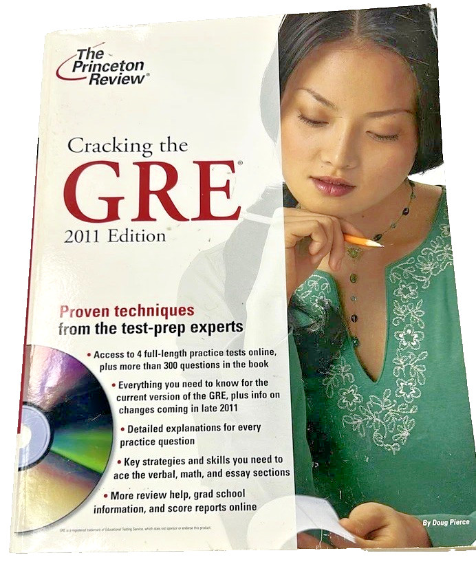 Cracking the GRE 2011 Edition Princeton Review Test Prep Paperback Book