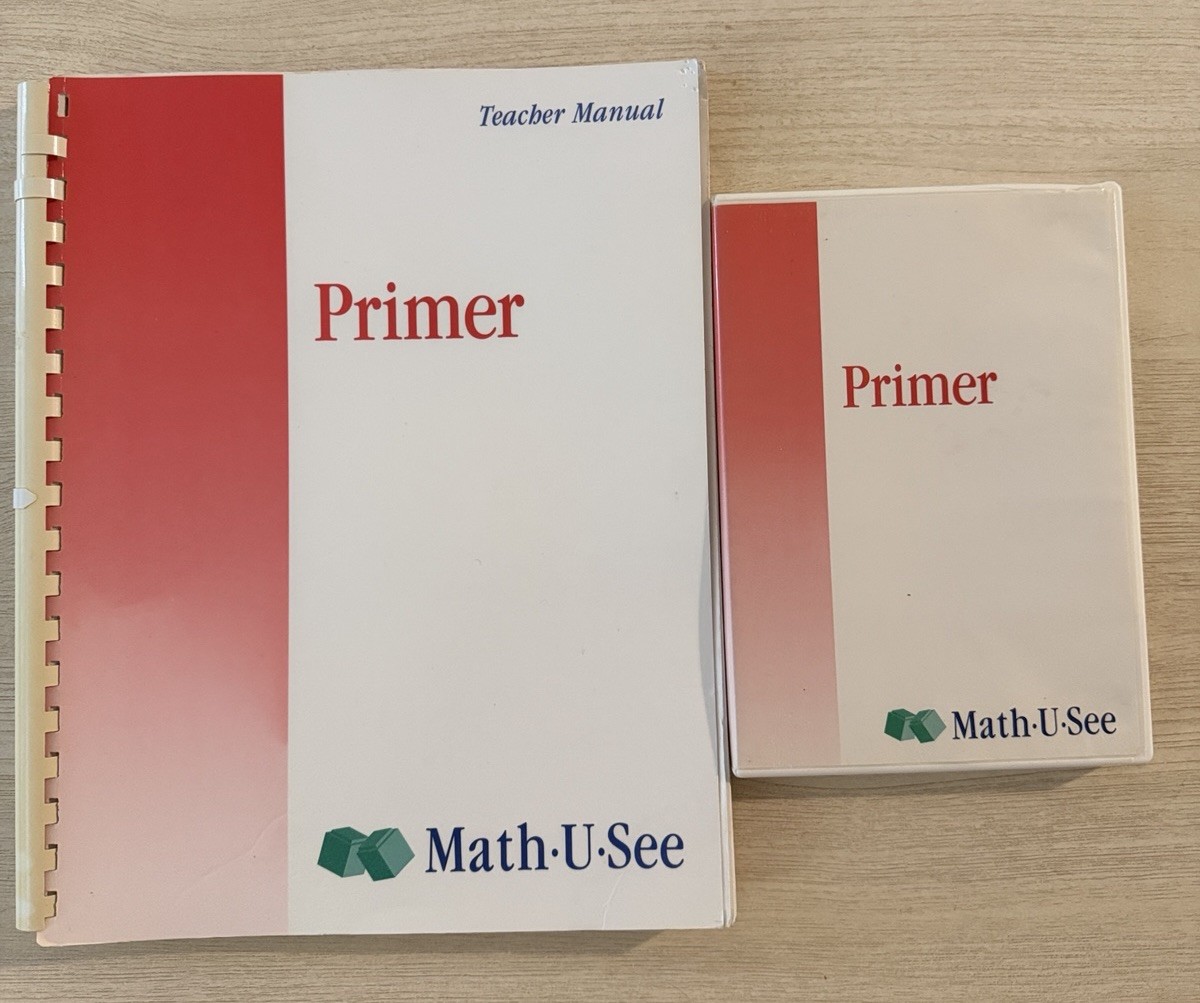 Math U See Intro To Math Primer Manual and DVD Homeschool Curriculum