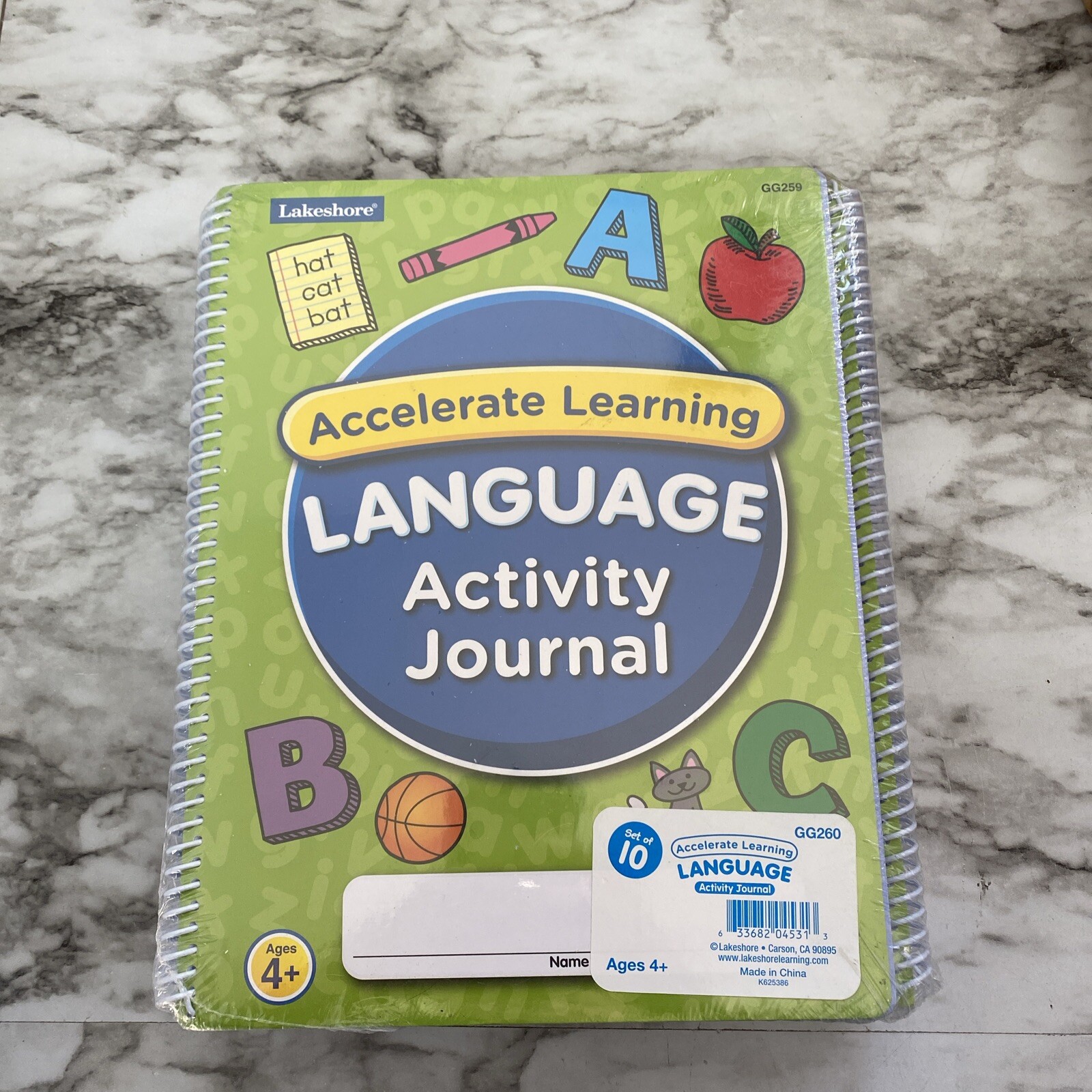 Lakeshore Learning Accelerate Learning, Language Activity Journal-Qty 10