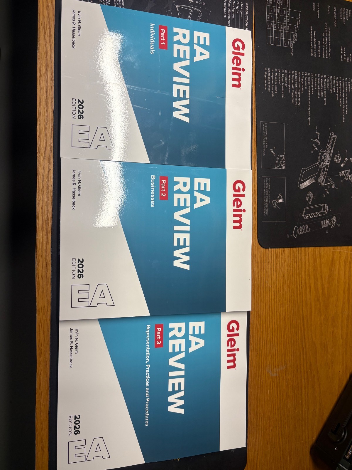 2026 Gleim EA Review Books Parts 1,2,3