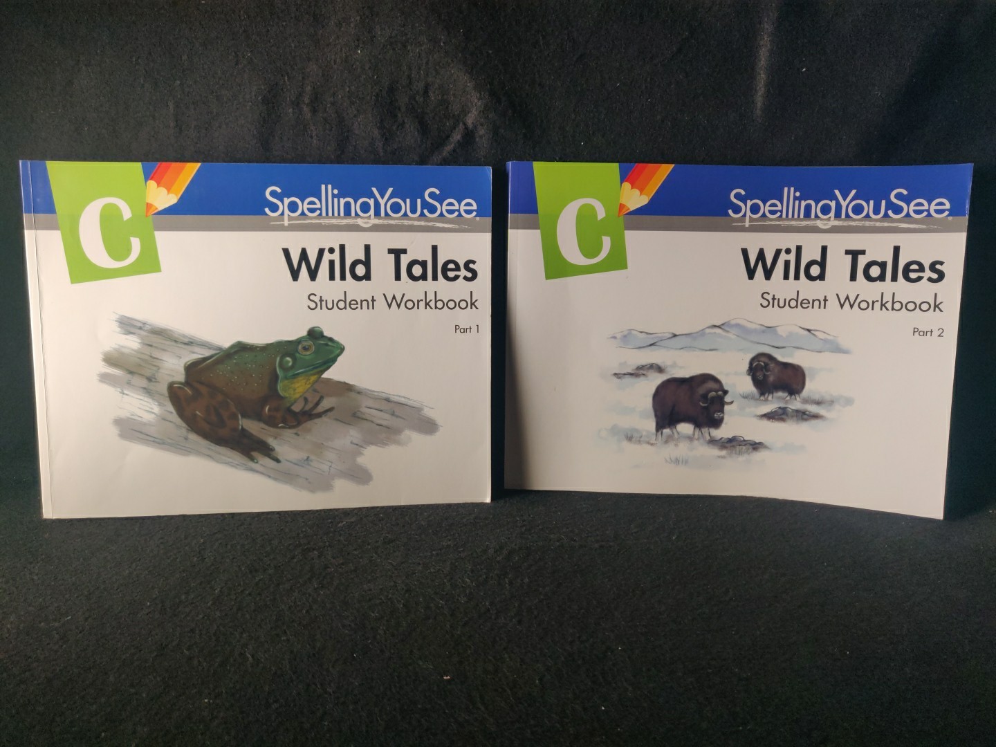 Spelling You See C Wild Tales Student Workbook Parts 1 & 2 Homeschool Set