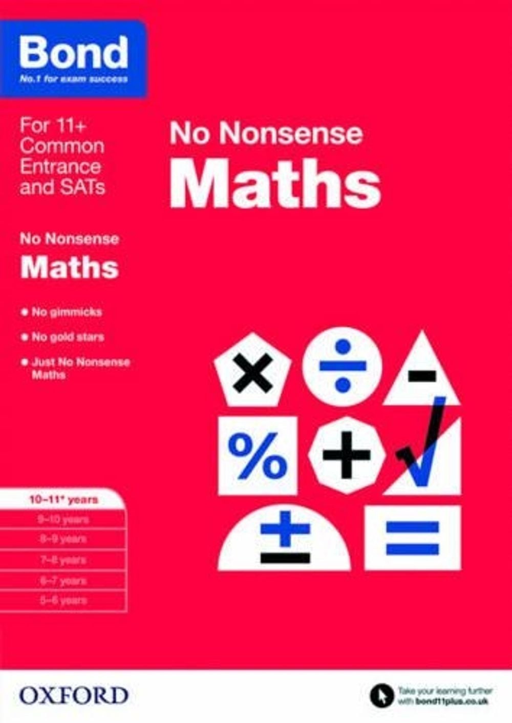 Bond: Maths: No Nonsense: 10-11+ years by Sarah Lindsay (English) Paperback Book