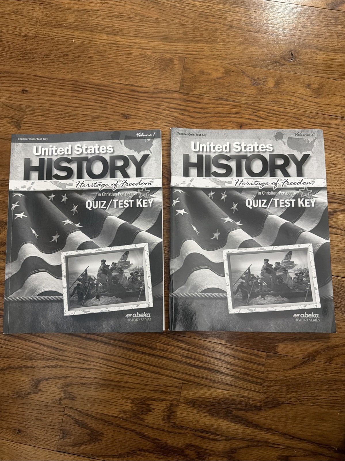 Abeka United States History Heritage of Freedom Quiz Test Keys Volumes 1 and 2