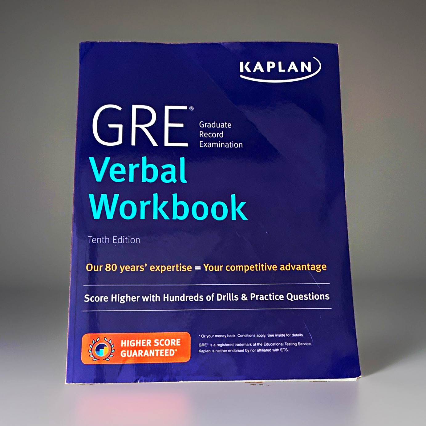 Kaplan GRE Verbal Workbook Tenth Edition Exam Preparation Paperback English 2019