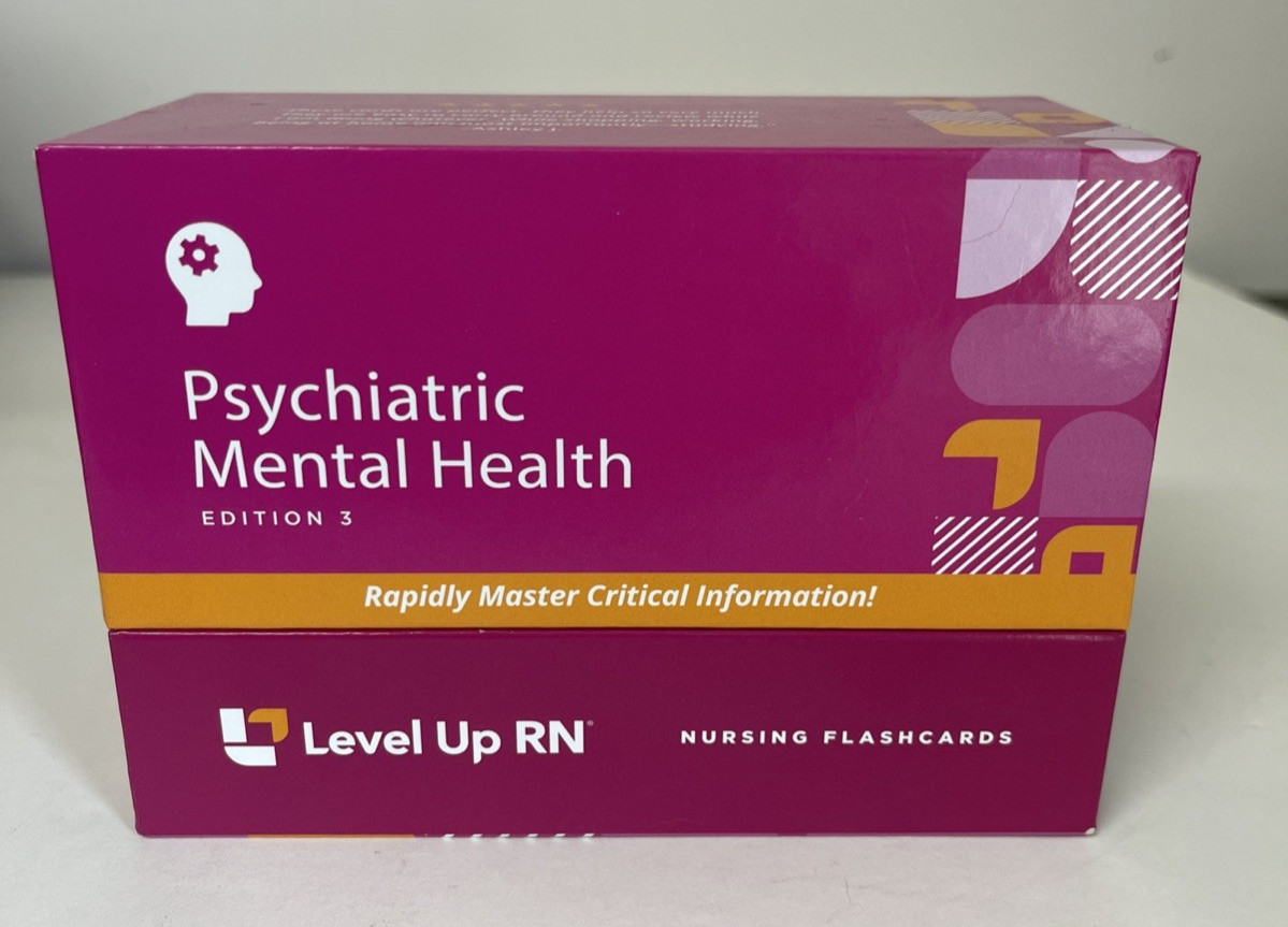 Level Up RN Nursing Flashcards Psychiatric Mental Health Edition 3 Psych 2025
