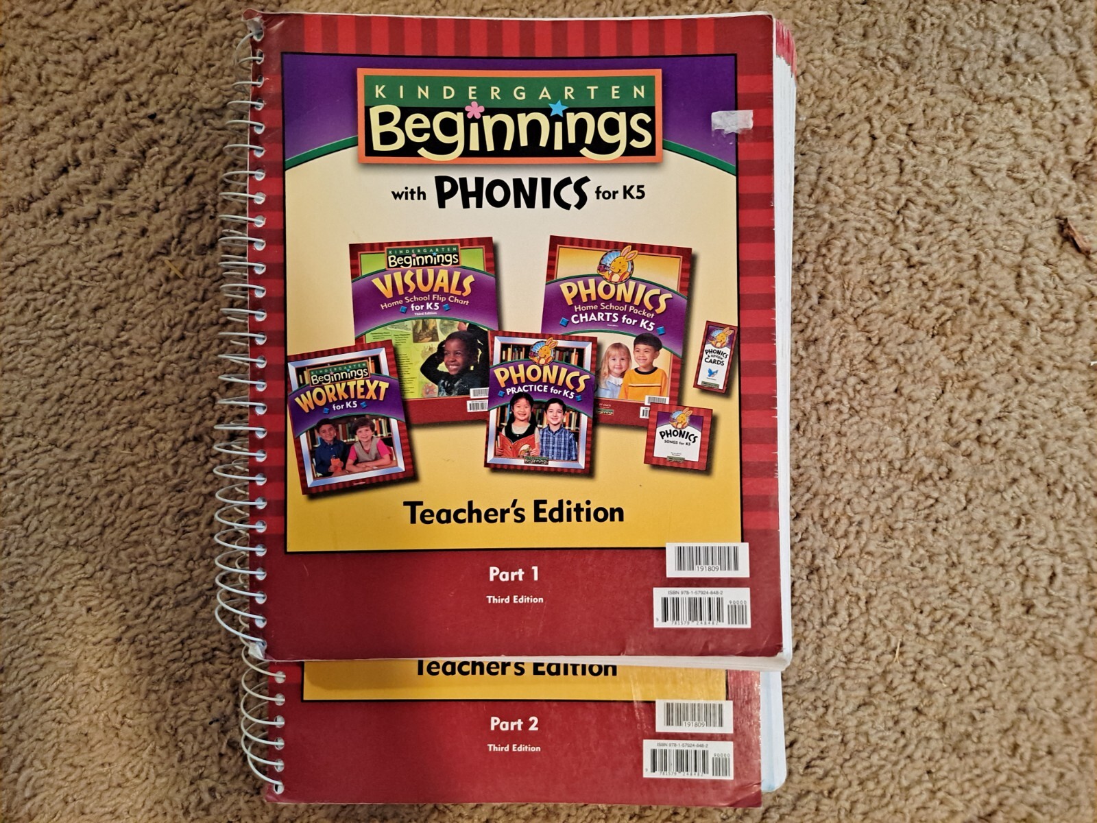 BJU Kindergarten Beginnings With Phonics K5 Teacher’s Edition (3rd Ed) Part 1&2