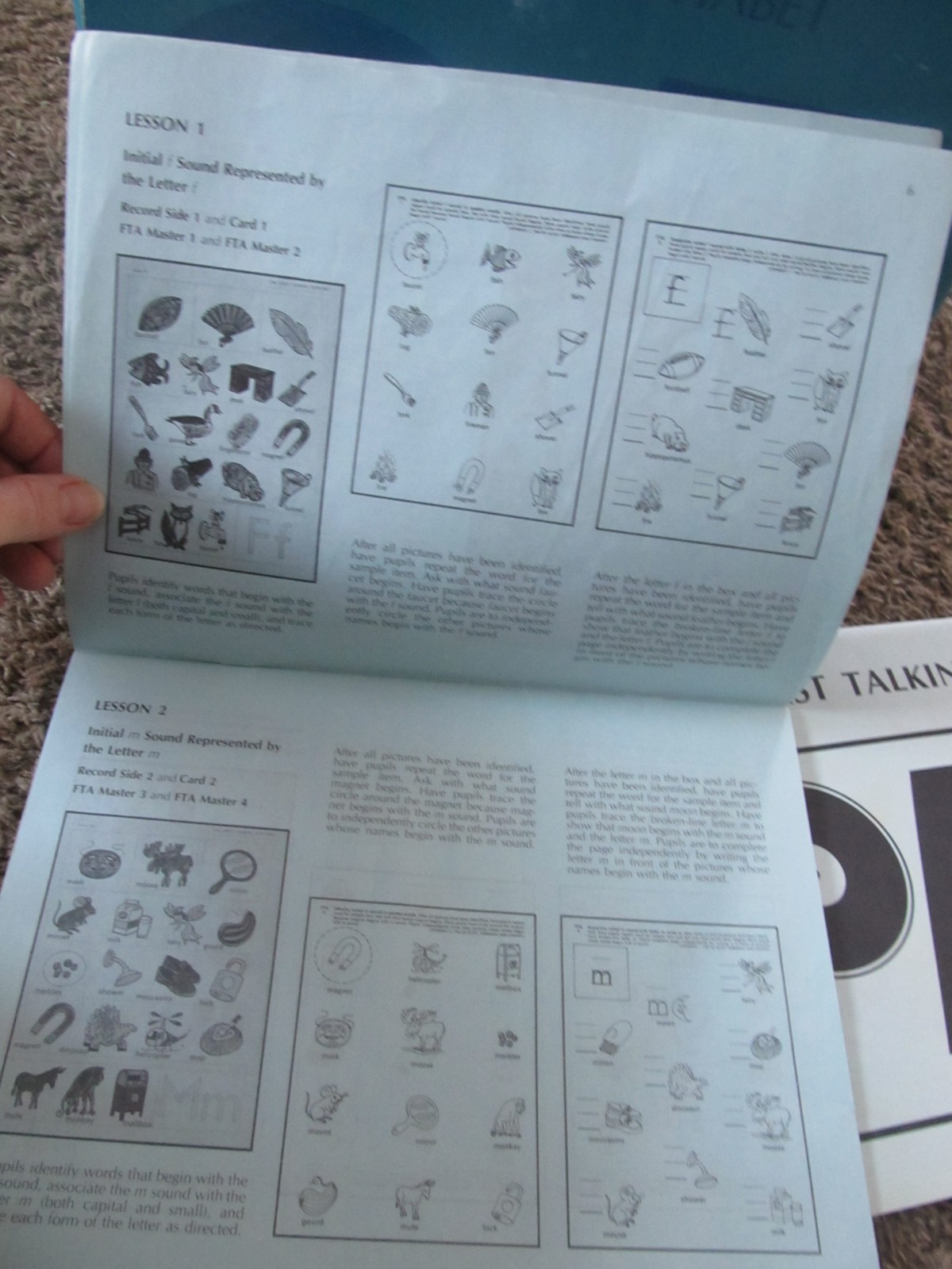 Scott Foresman THE FIRST TALKING ALPHABET Boxed SET Records Teacher Cards 1967