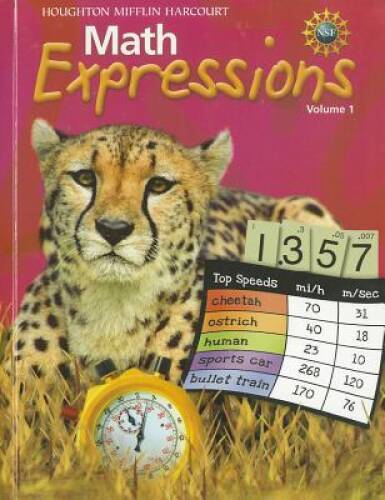 Math Expressions: Student Activity Book Hardcover Level 5 Volume 1 2009 – GOOD