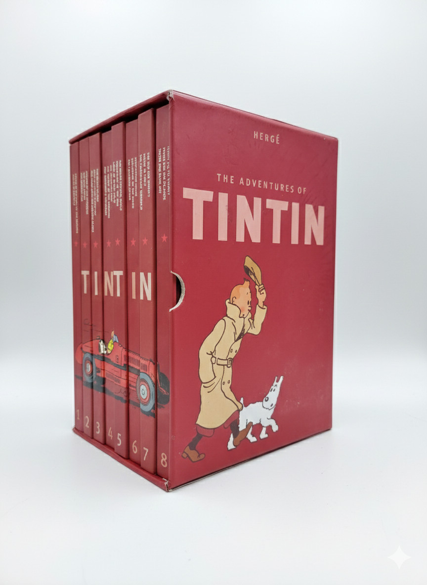 The Adventures of Tintin Complete Collection Box Set Hergé | 23 Albums in 8 Vol.