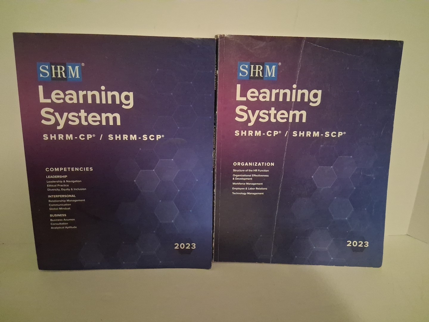 SHRM Learning System Books 2023 Set of 2 Organization/Competencies