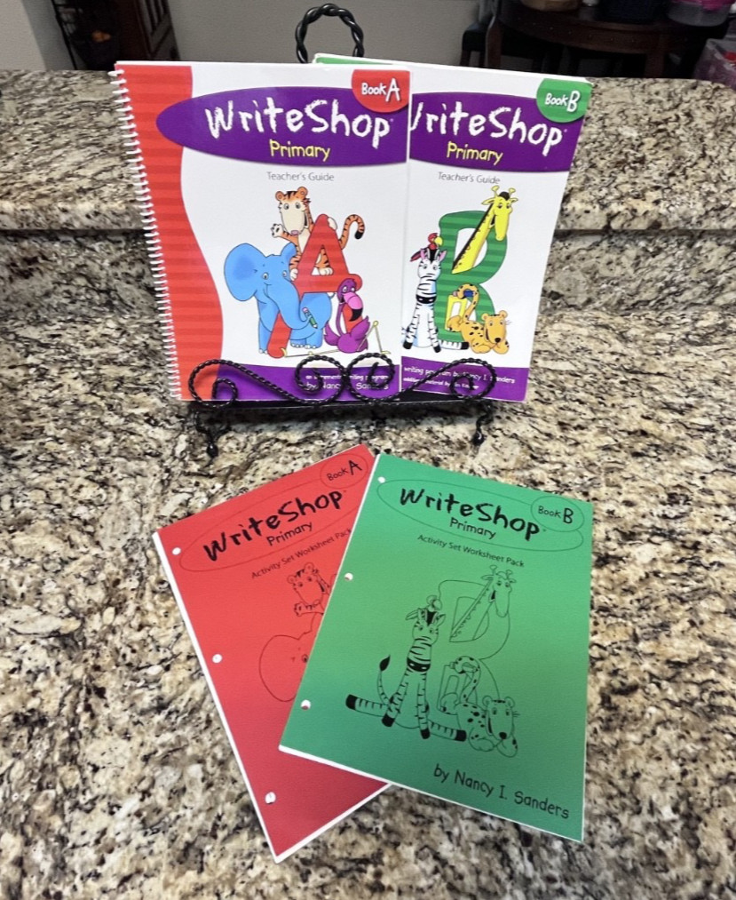 LOT WriteShop Primary sets A and B, Teacher Guide and Activity Set, Like New