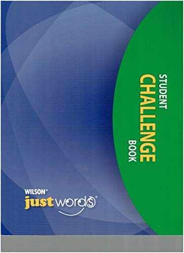 Just Words Student Challenge Book Jwschb – Paperback, by Wilson – Very Good o