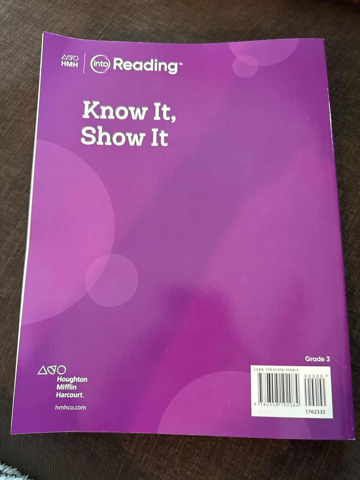 Know It Show It Grade 3 (Into Reading) – Paperback Houghton Mifflin Harcourt