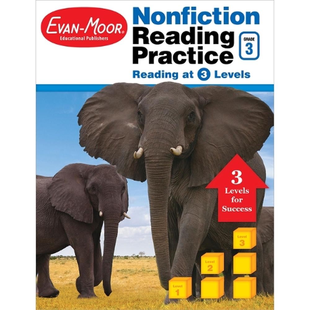 Nonfiction Reading Practice, Grade 3 by Evan-Moor Educational Publishers (Englis