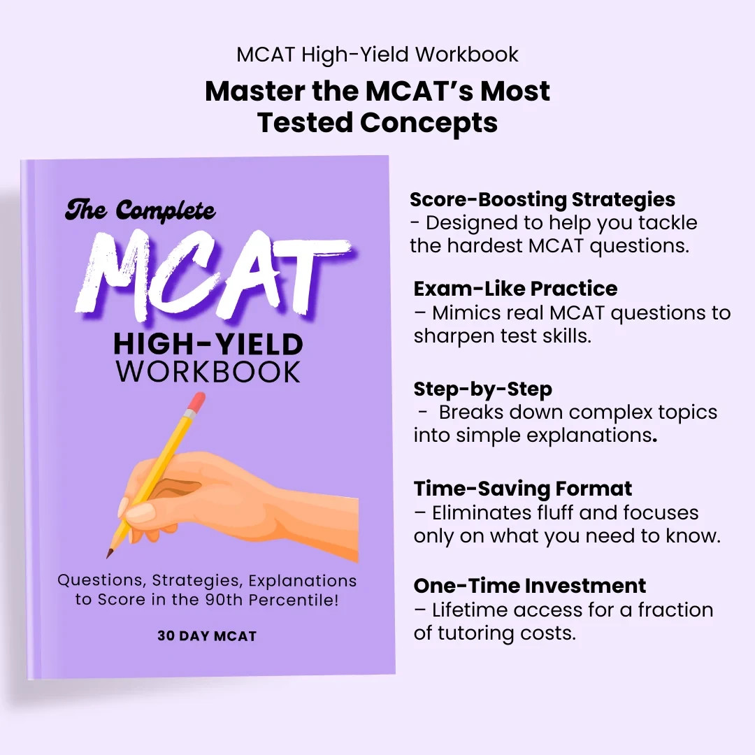 mcat workbook (30 day mcat) Brand new