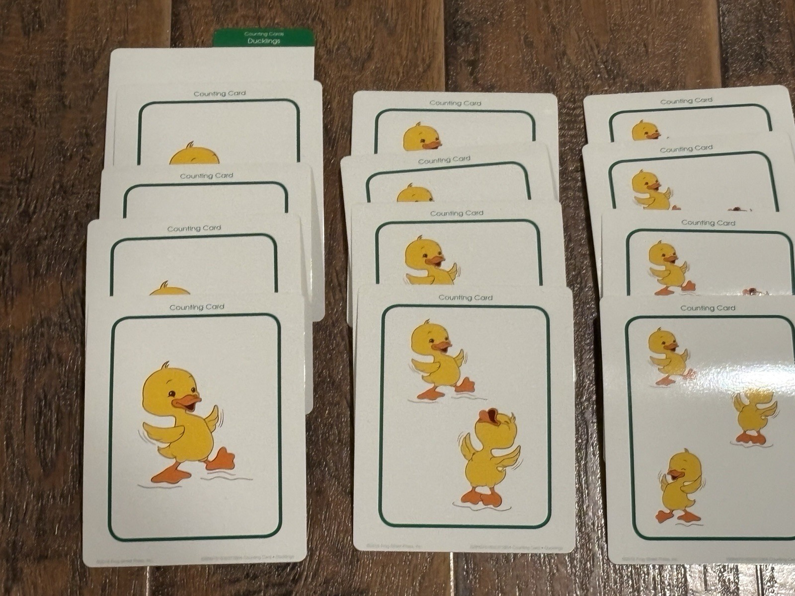 Frog Street Press Learning Cards Sequence Pattern Counting Matching Teacher Aid