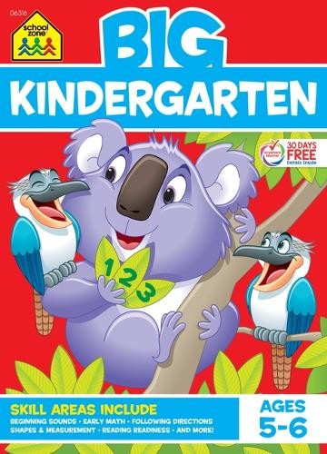 Big Kindergarten Workbook (Big Workbook) by School Zone Publishing Book The Fast