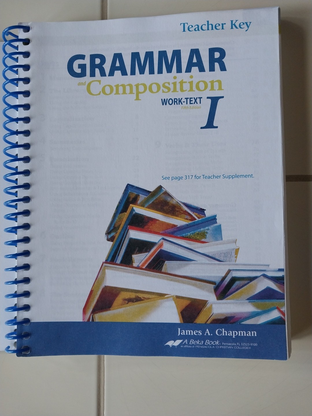 Abeka Grammar and Composition I Work-text Teacher Key 5th Edition-Very Good