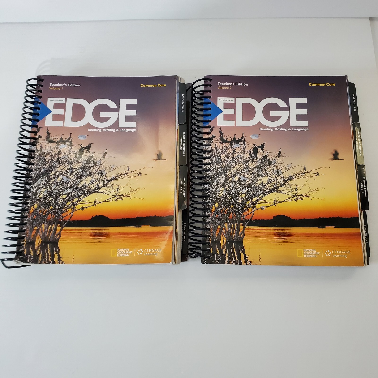 Hampton Brown Edge Level B Teacher’s Edition 2 Volume Set Reading Writing