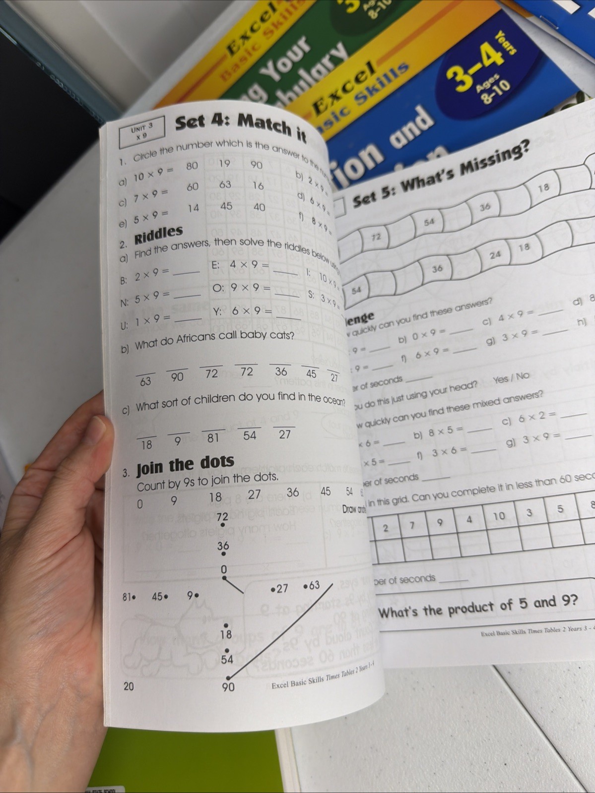 Excel Basic Skills Workbooks Ages 7-10 Spelling Handbook Homeschooling