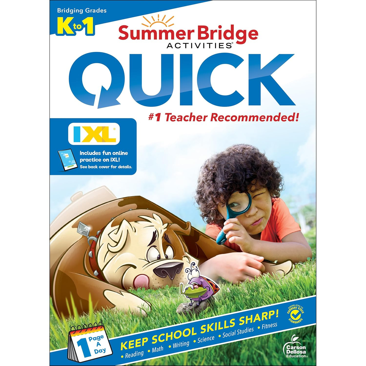Summer Learning Workbook Kindergarten to 1st Grade – Phonics Math Reading Writin