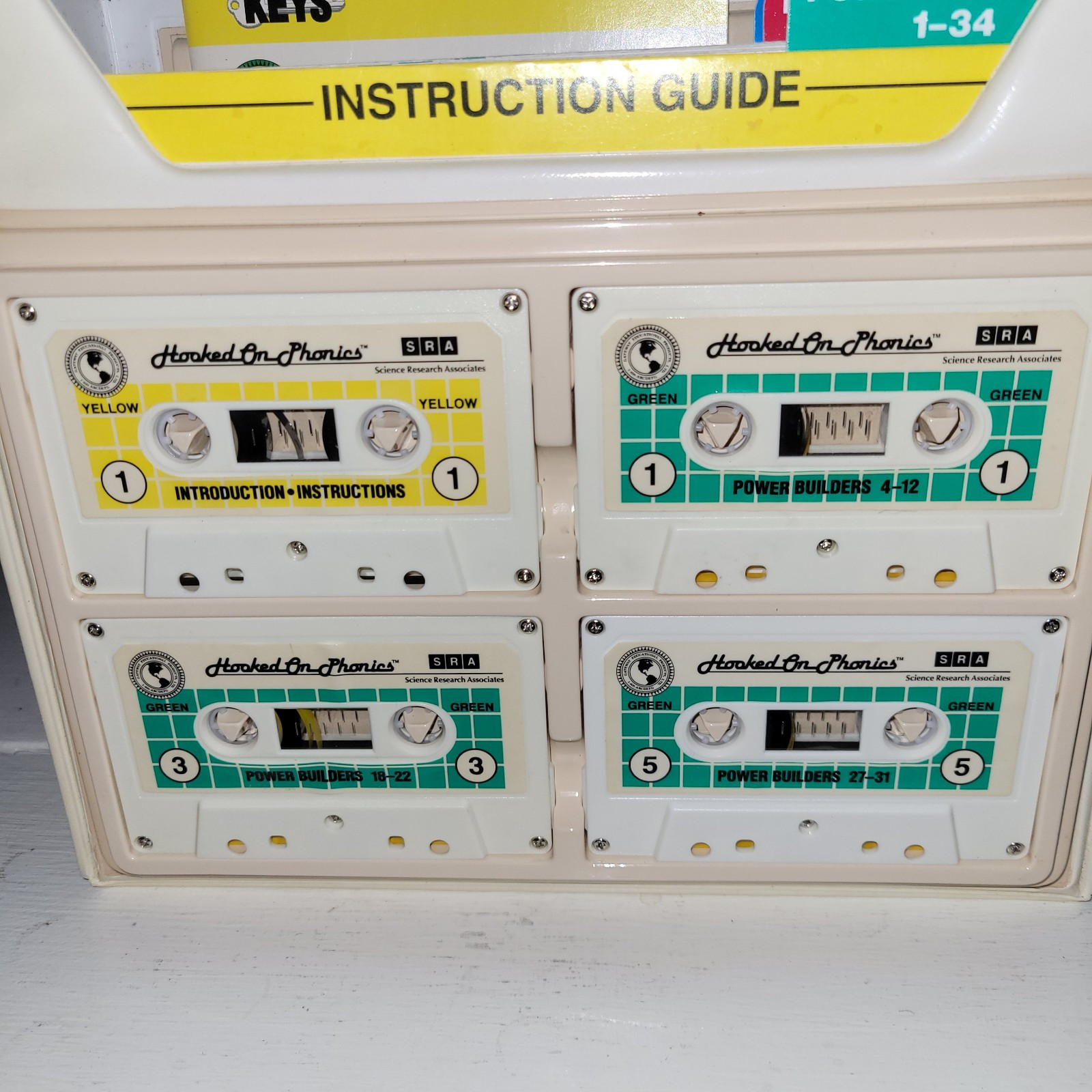 HOOKED On PHONICS YOUR READING POWER SRA 1992 COMPLETE with KEY BOOKS CASSETTES