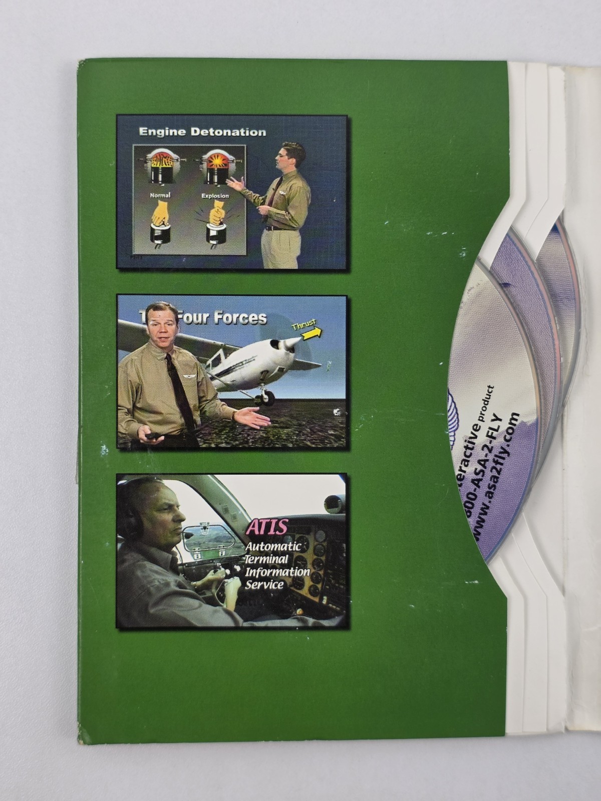 ASA Virtual Test Prep Aviation Ground School Private Pilot DVD Set 8 Discs