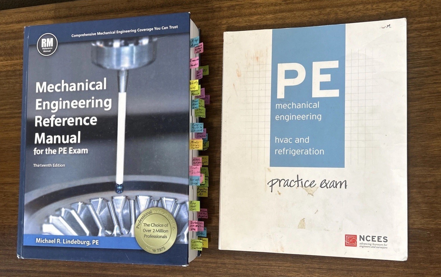 MERM 13th Ed w/ Tabs+Notes + 2016 PE HVAC/Refrig Practice Exam w/ Notes Used