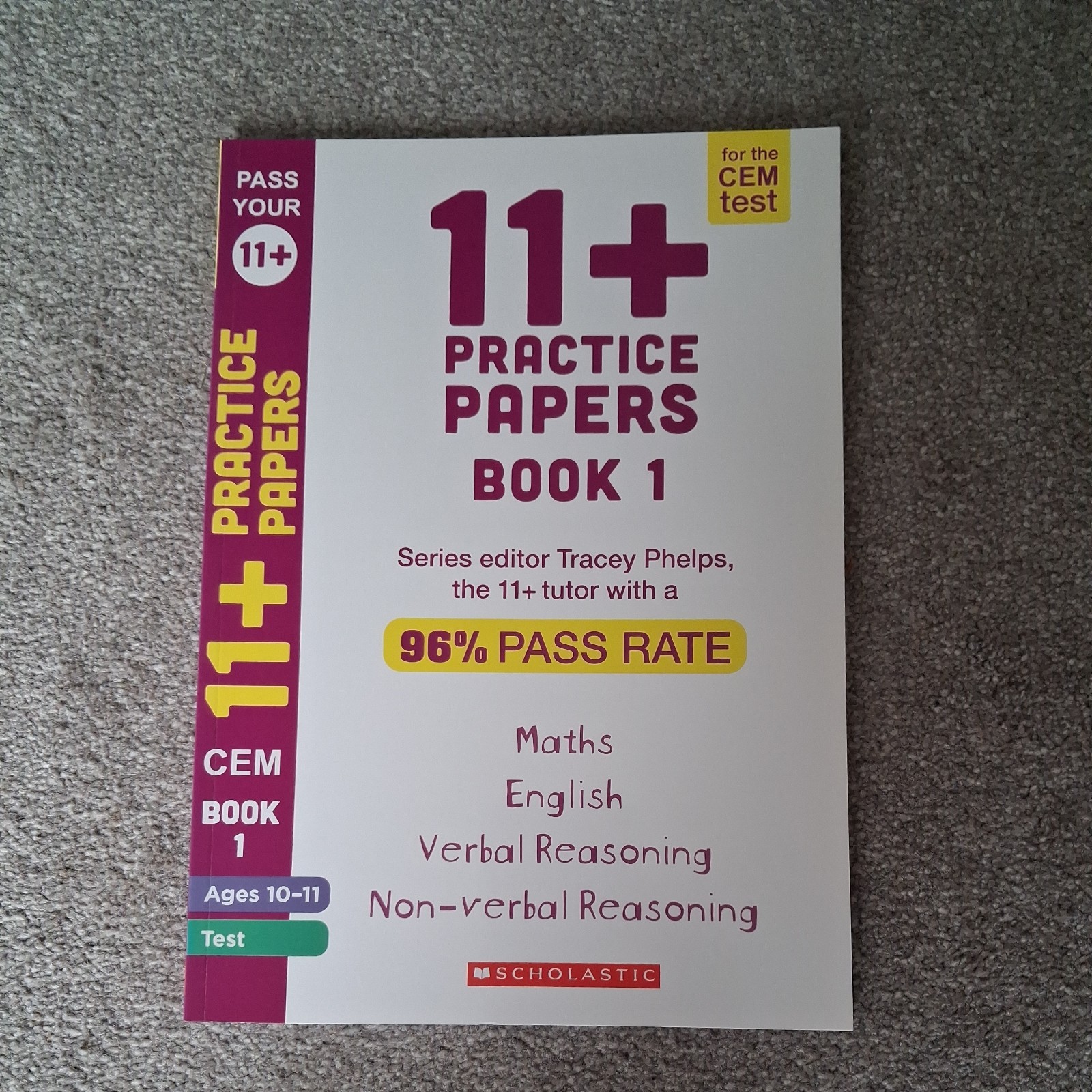 11+ Practice Papers for the CEM Test Ages 10-11 – Book 11 by Tracey Phelps Paper
